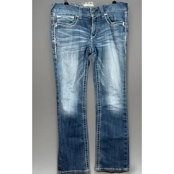 Ariat Real Denim jeans size 30R Western Bootcut Stretch - Picture 2 of 7